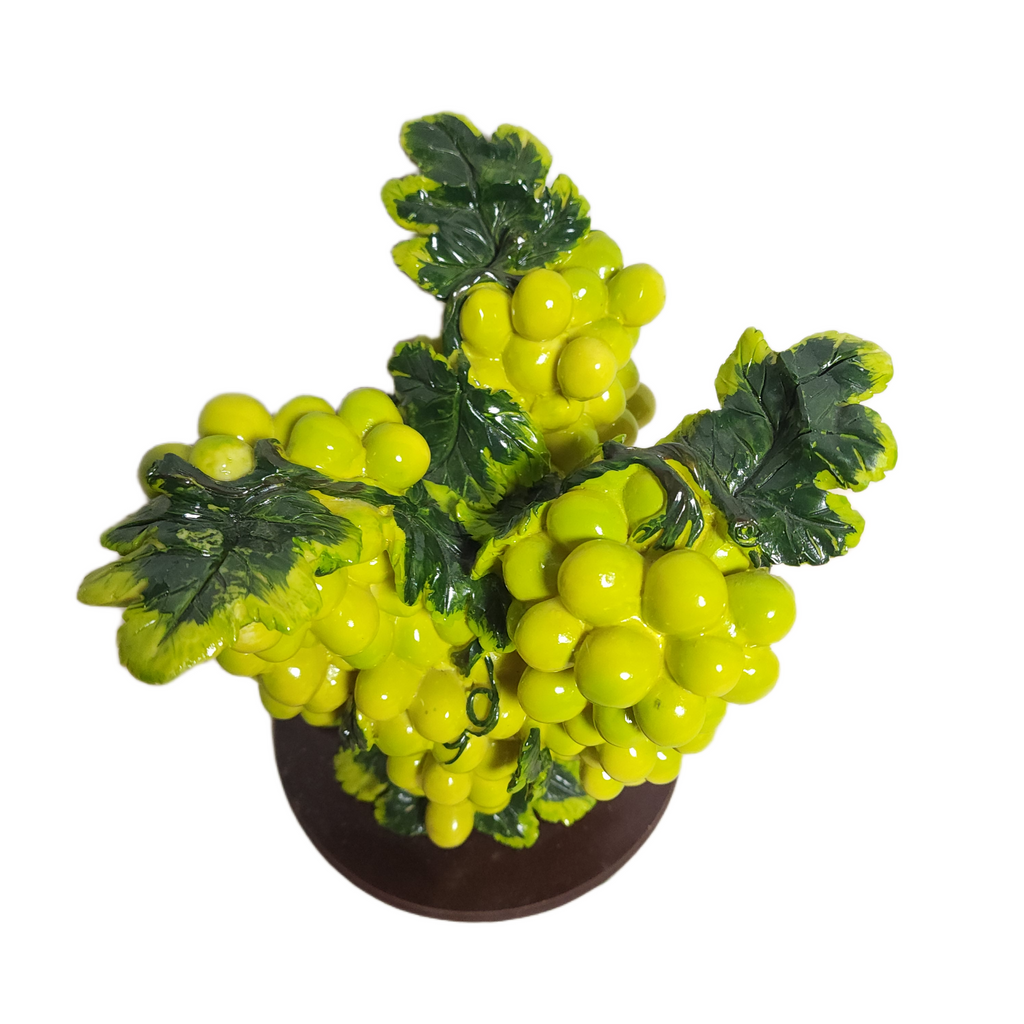 Vintage La Cardi Collection Green Grape Cluster Figurine