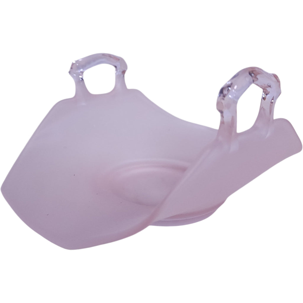Vintage Pink Satin Glass Two-Handled Bonbon Dish
