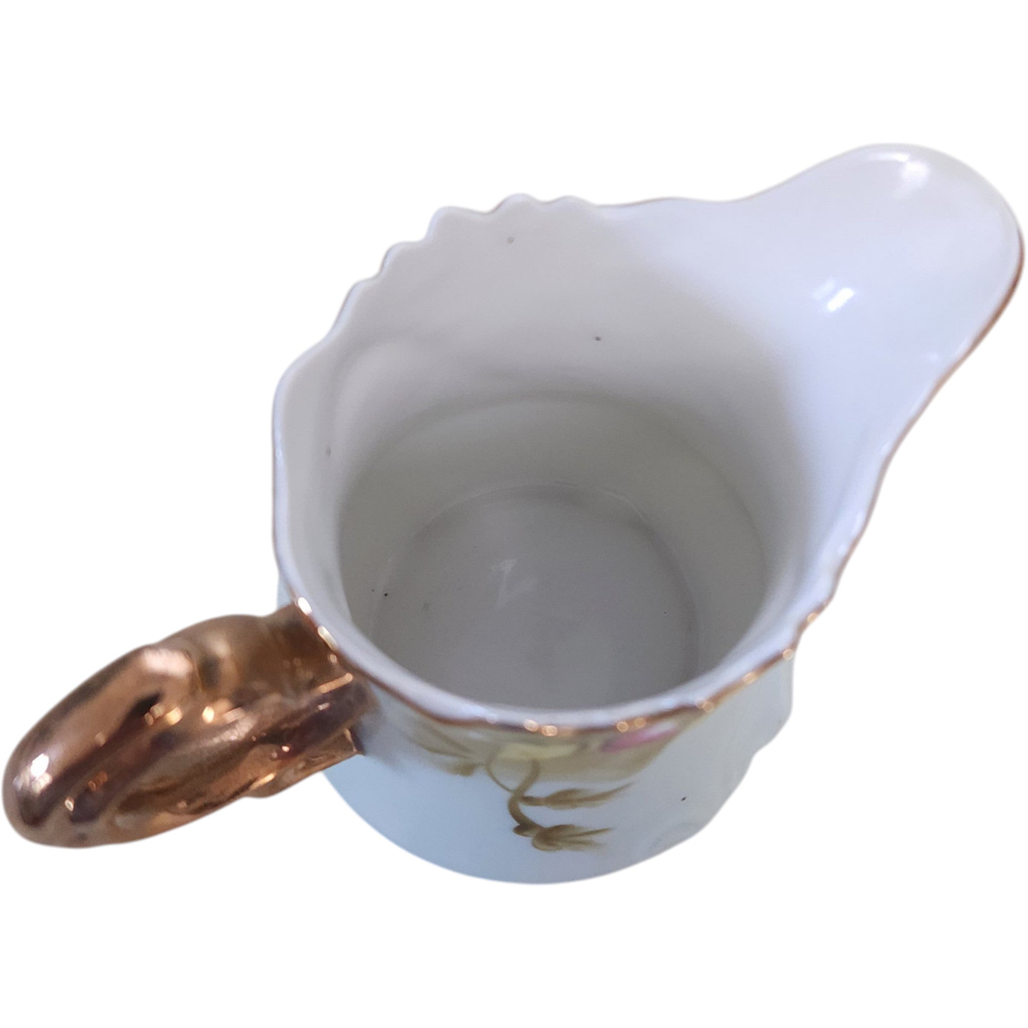 Vintage Lefton Heritage Green Creamer Pitcher