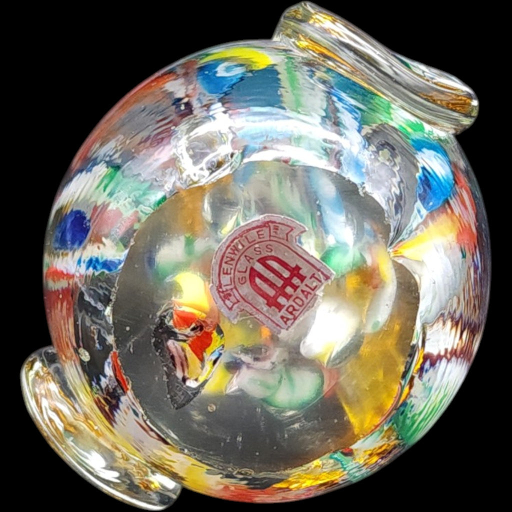 Vintage Lenwile Glass Ardalt Murano Style Art Glass Rooster Paperweight Figurine