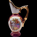 Vintage Limoges France Porcelain Pitcher - Courting Couple Miniature Ewer