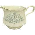 Vintage Oxford Bone China White & Blue Floral Creamer