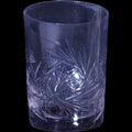 Vintage Pinwheel and Star Cut Crystal Tumbler Glass
