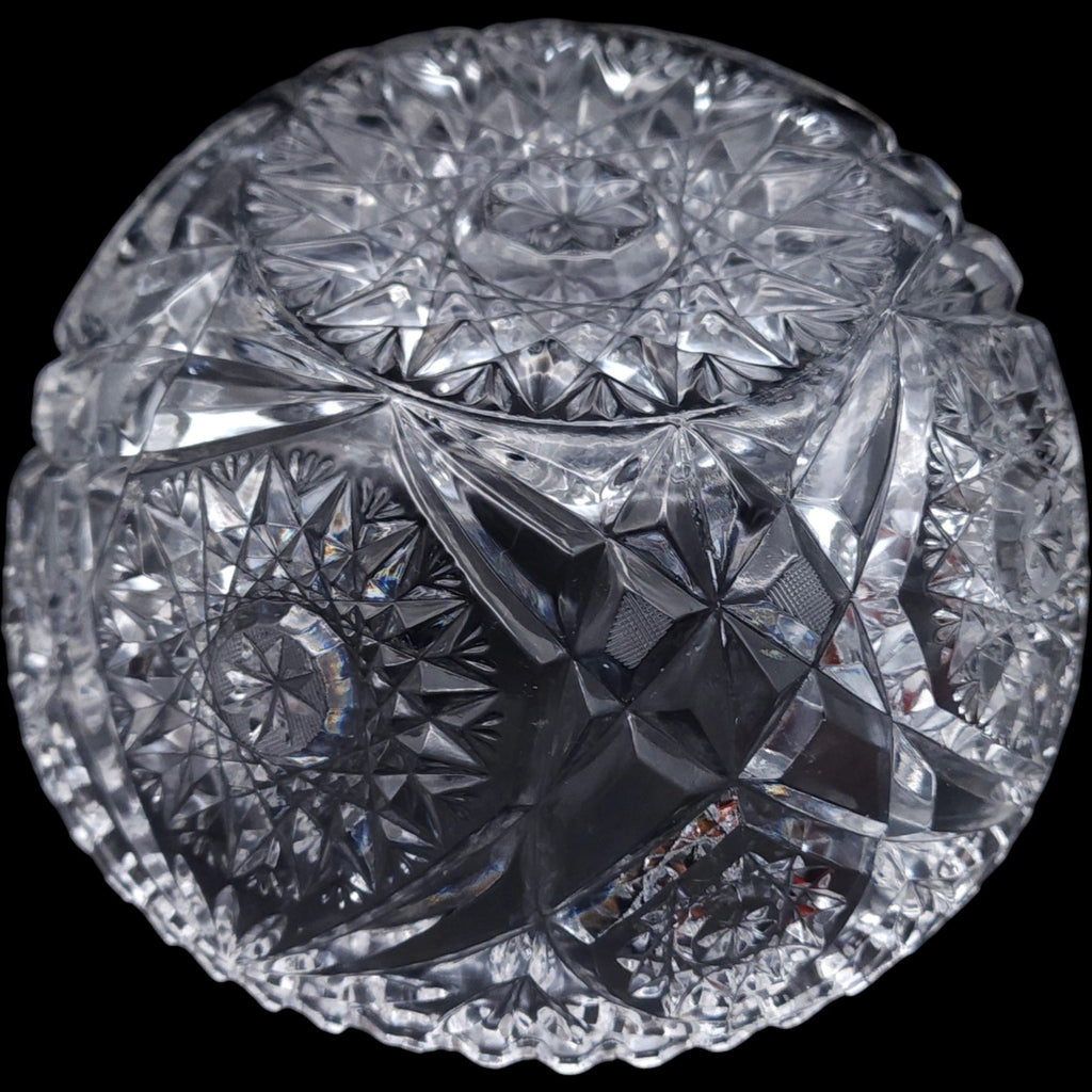 McKee Pressed Glass (EAPG) Berry Bowl Geometric Star Motif