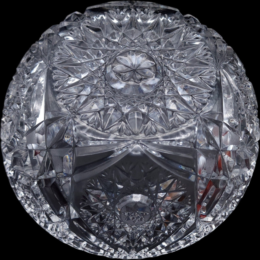 McKee Pressed Glass (EAPG) Berry Bowl Geometric Star Motif