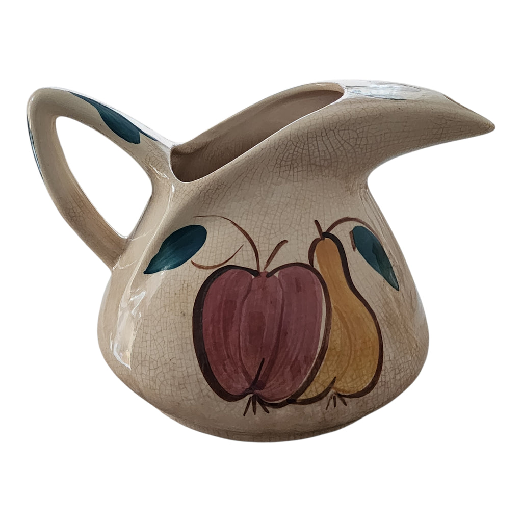 Vintage Purinton Pottery Apple and Pear Beverage Set Pitcher & 5 Tumblers