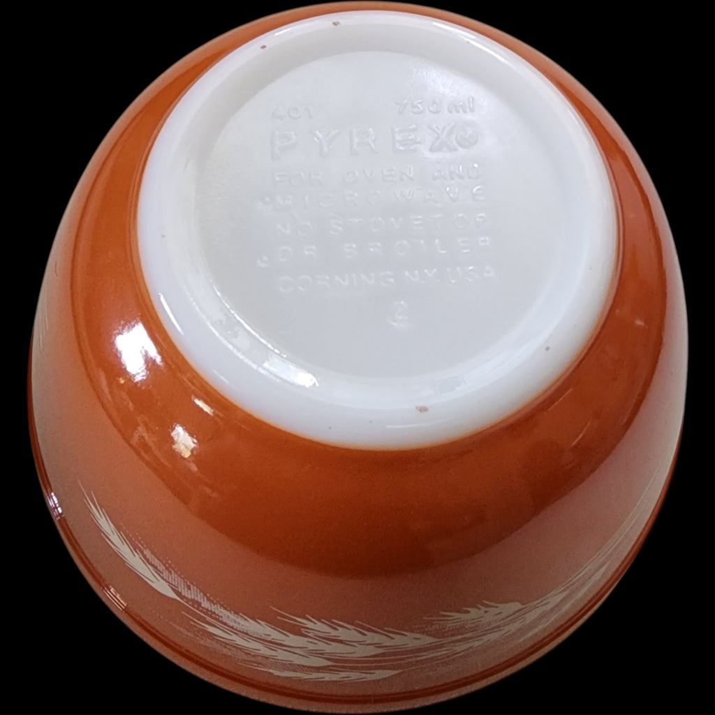 Vintage Pyrex Autumn Harvest 750ml Small Mixing Bowl #401