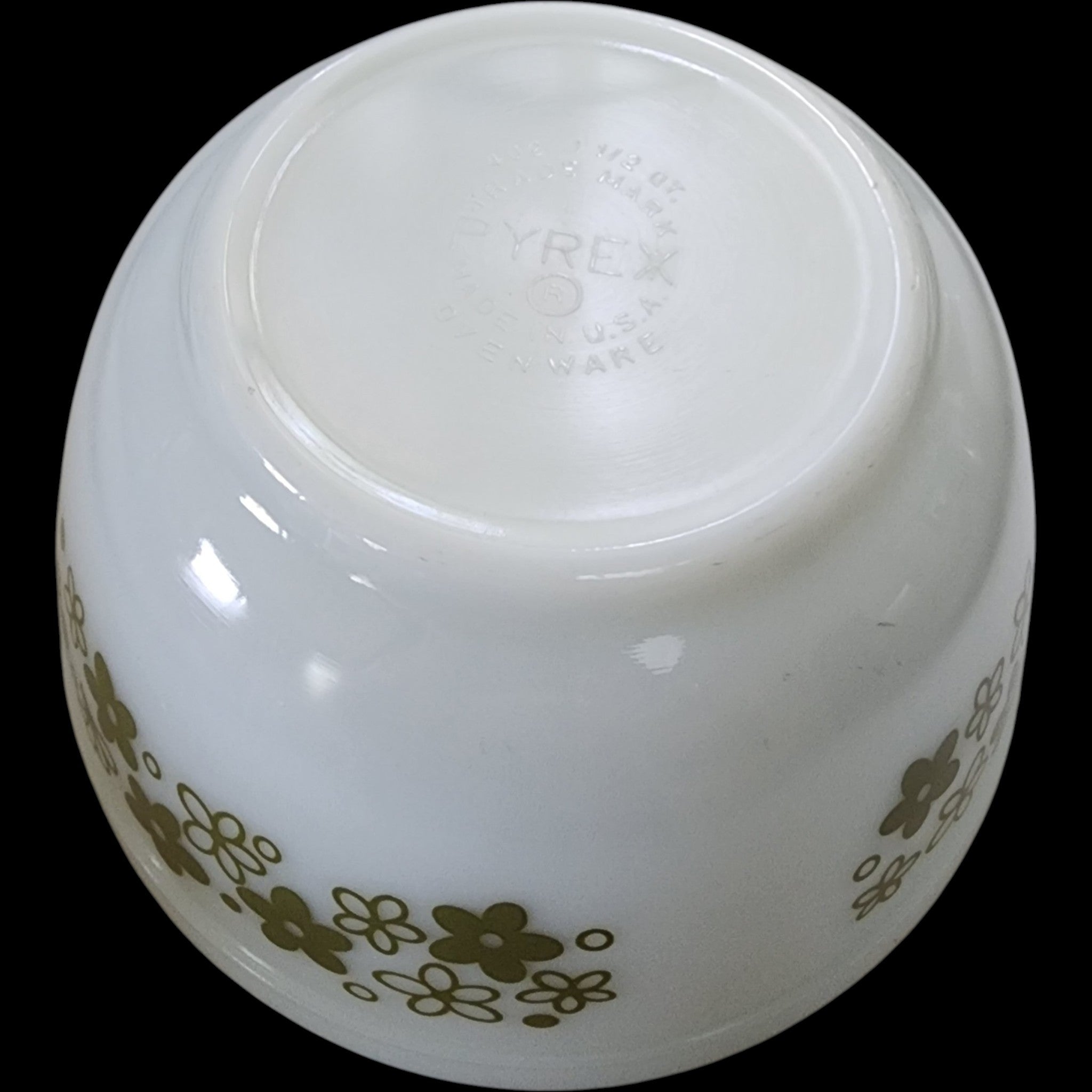 Vintage Pyrex Spring Blossom Green 1.5 Qt Mixing Bowl #402