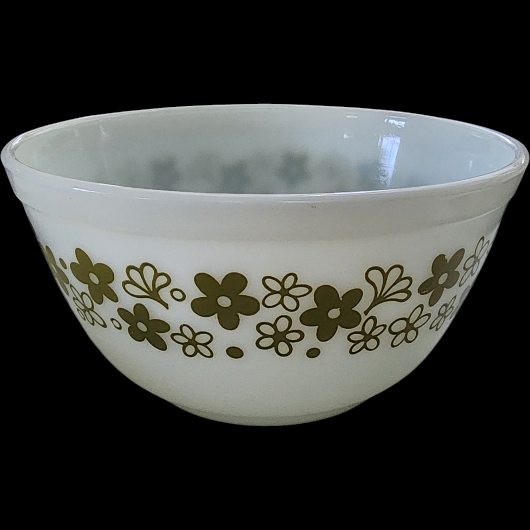 Vintage Pyrex Spring Blossom Green 1.5 Qt Mixing Bowl #402
