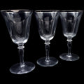 Vintage Reizart Nimbus Platinum Trim Water Wine Goblets Set of 3