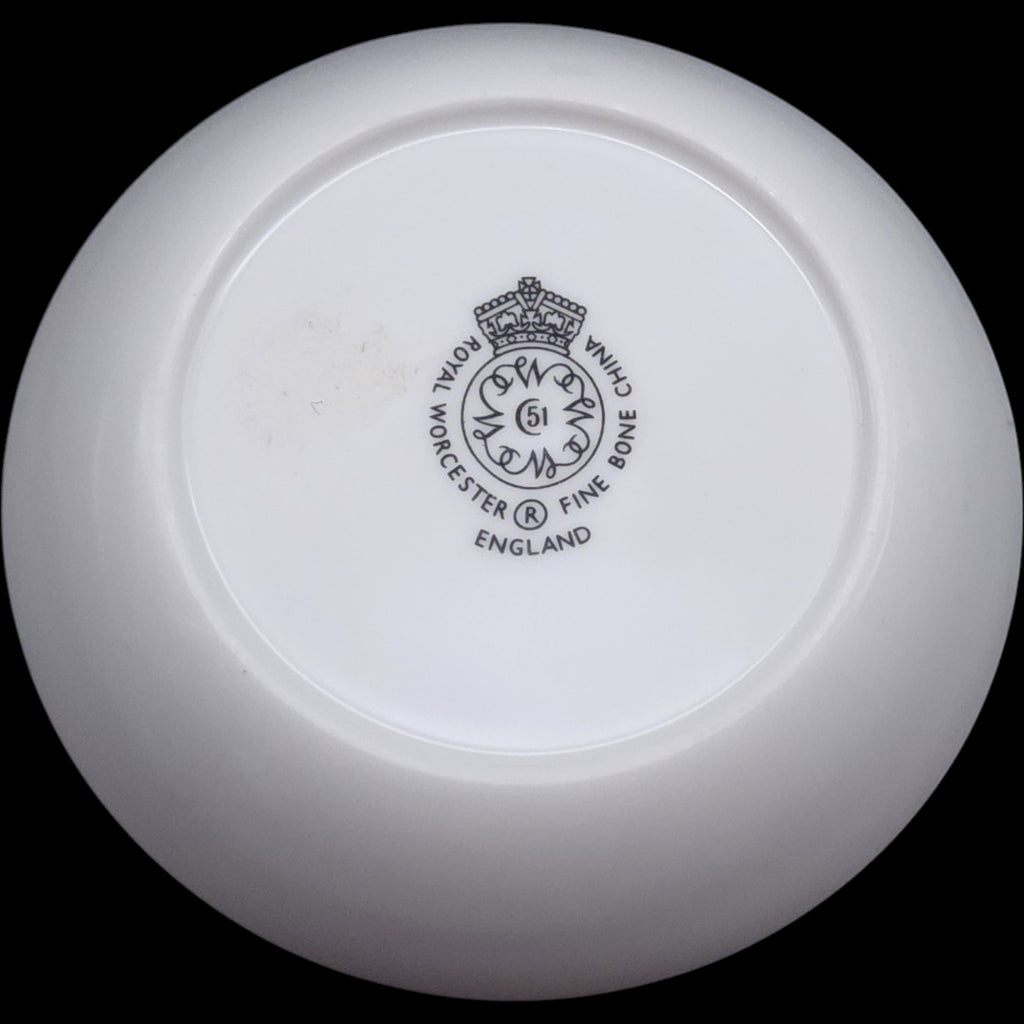 Royal Worcester Fine Bone China Coaster Woodland Floral Pin Dish