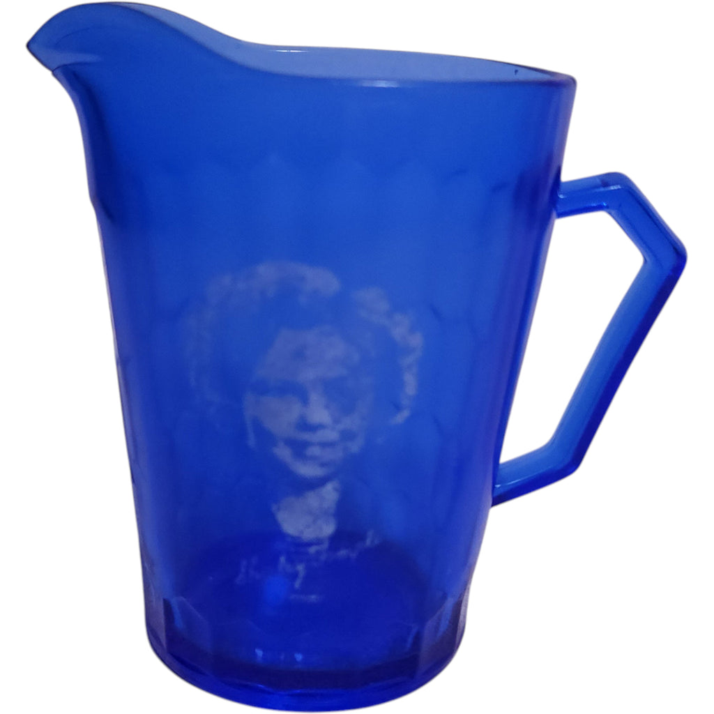 Vintage Shirley Temple Cobalt Blue Creamer Pitcher