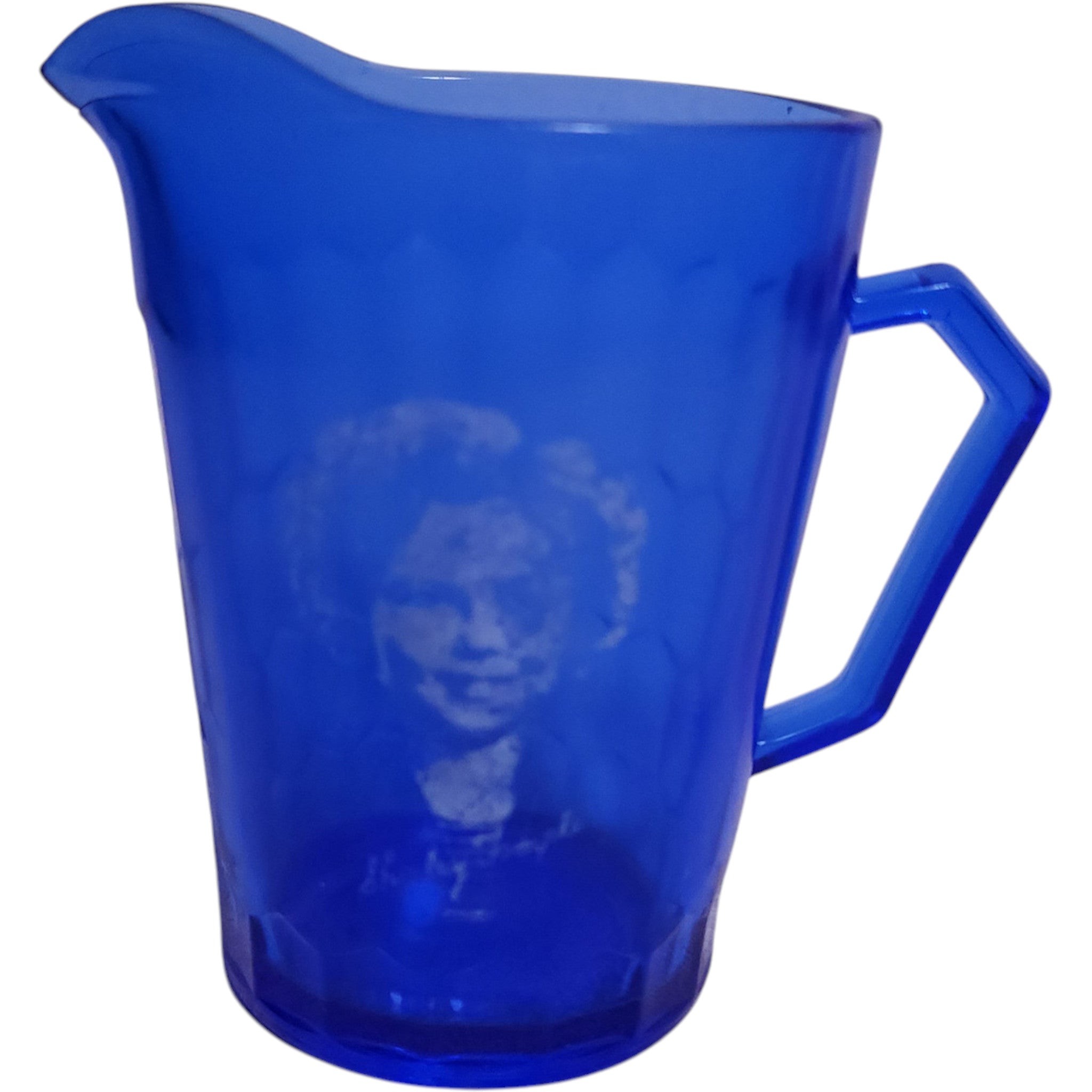 Vintage Shirley Temple Cobalt Blue Creamer Pitcher