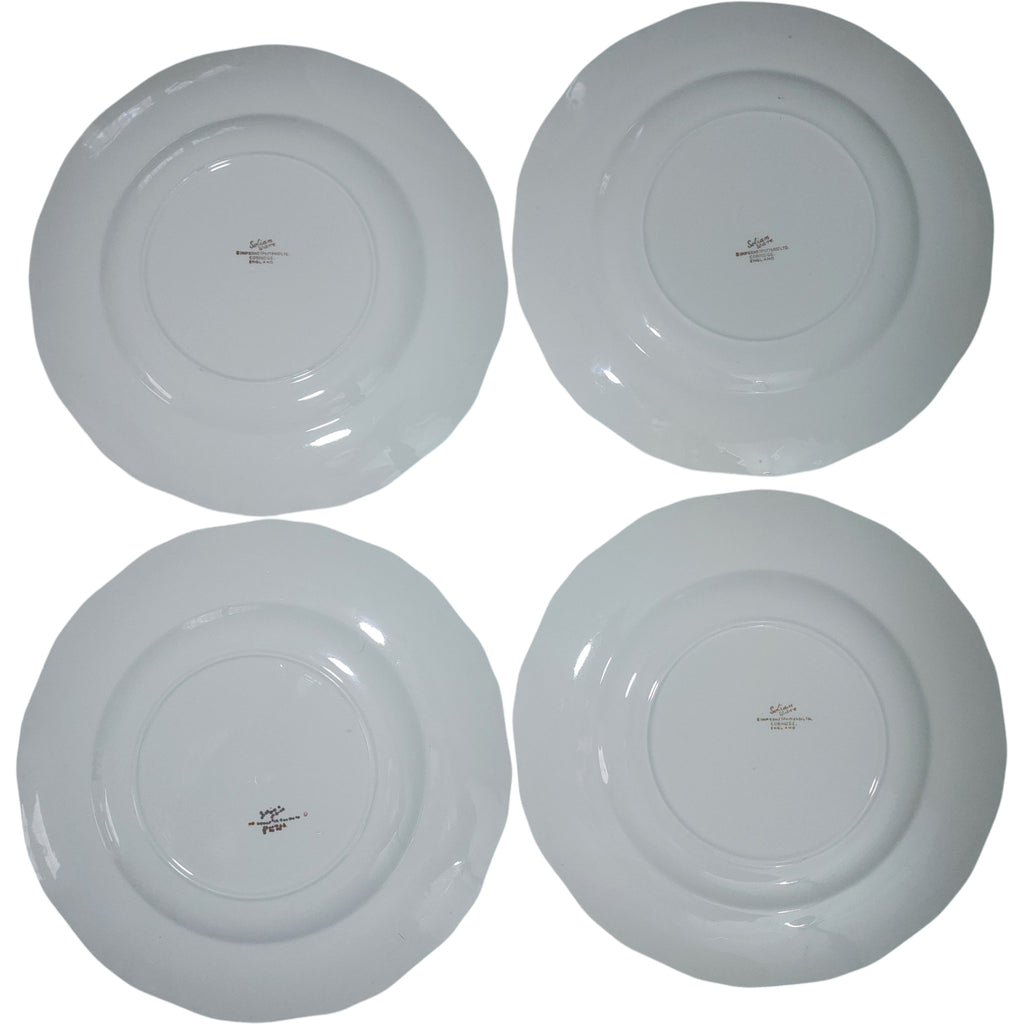 Vintage Simpsons Potters Solian Ware Game Bird Plates by Arthur Singer Set of 4