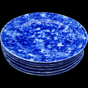 Vintage Stangl Pottery Tiffany & Co. Blue Caughley Dinner Plates Set of 6