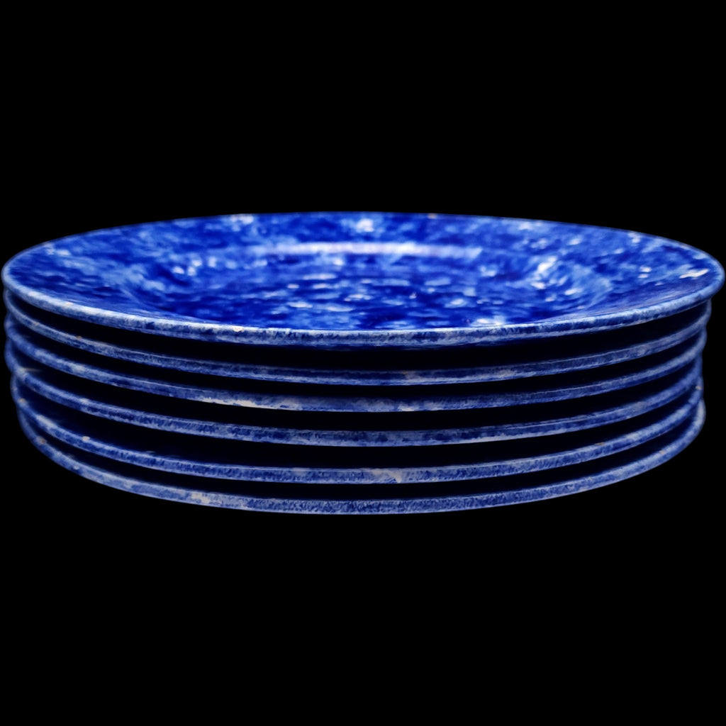 Vintage Stangl Pottery Tiffany & Co. Blue Caughley Dinner Plates Set of 6