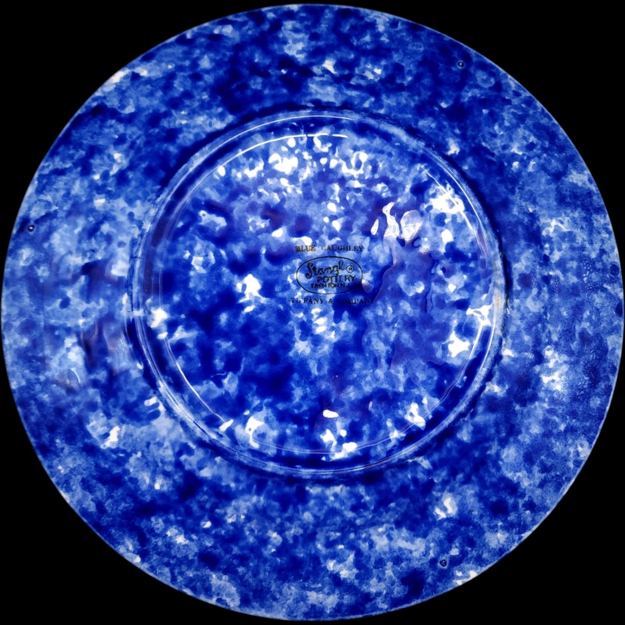 Vintage Stangl Pottery Tiffany & Co. Blue Caughley Dinner Plates Set of 6