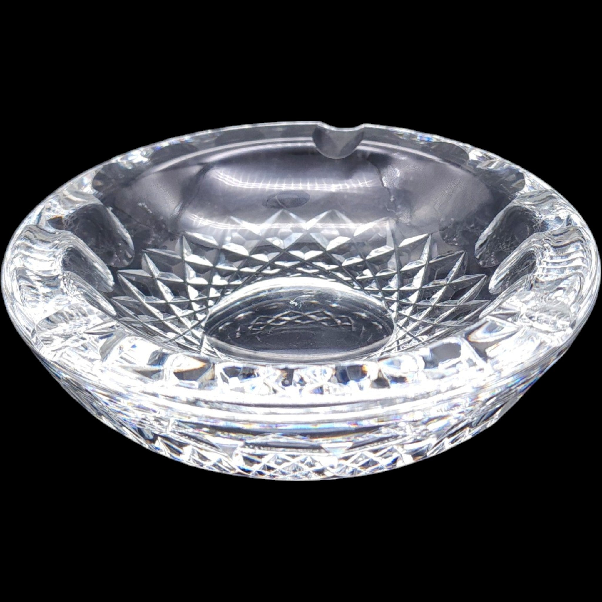 Vintage Waterford Crystal Colleen Pattern 5-Inch Cut Glass Ashtray