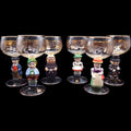 Vintage Western Germany Goebel Hummel Figural Wine Glasses Set of 6