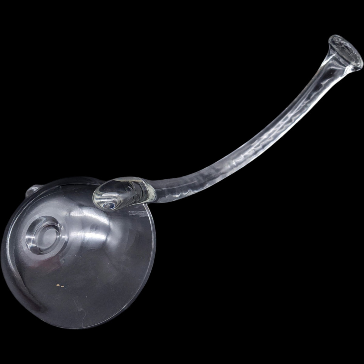 Vintage Clear Pressed Glass Punch Bowl Ladle with  Pour Spout