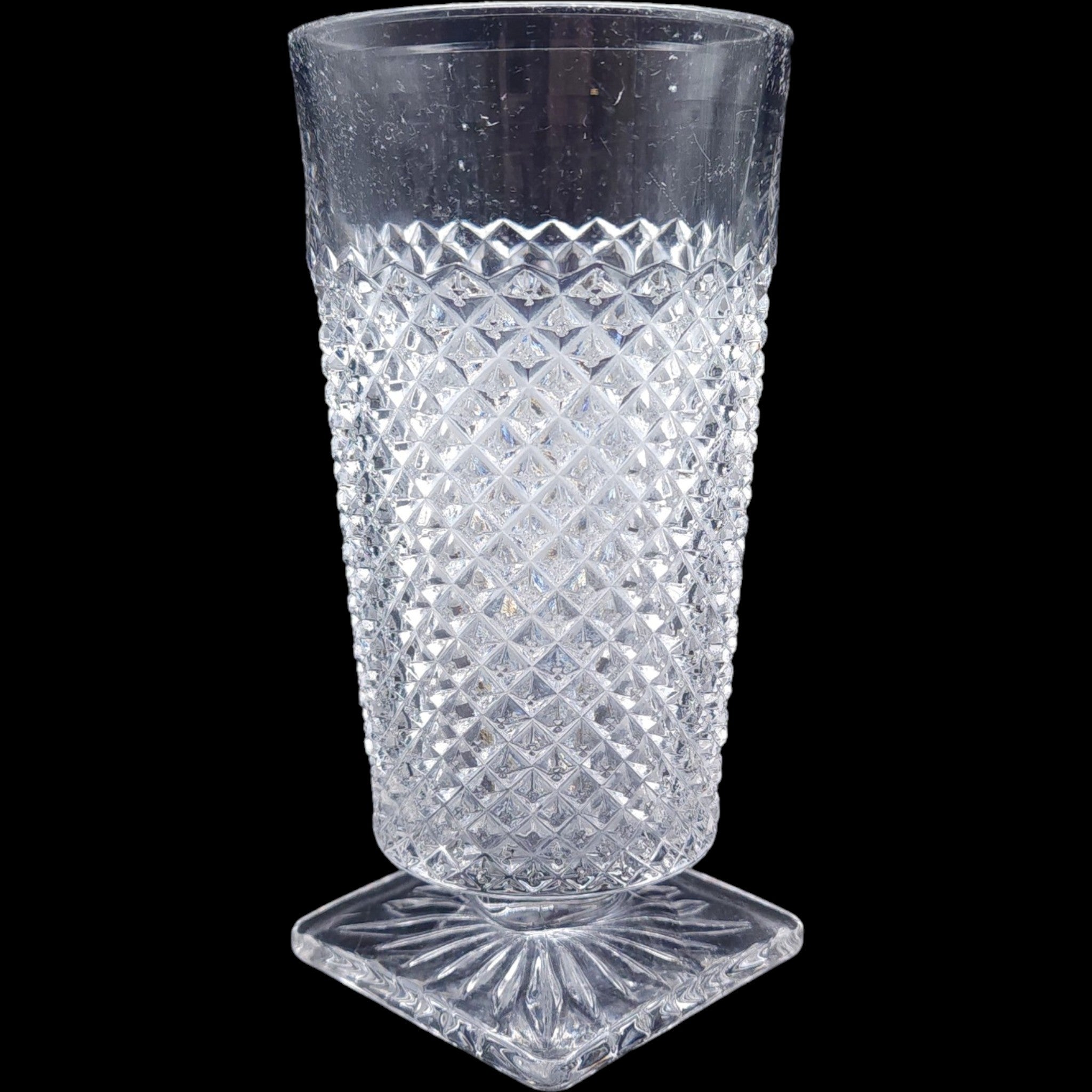 Westmoreland English Hobnail Clear Square Base Iced Tea Glass