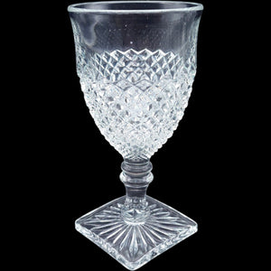 Vintage Westmoreland English Hobnail Clear Glass Water Goblet