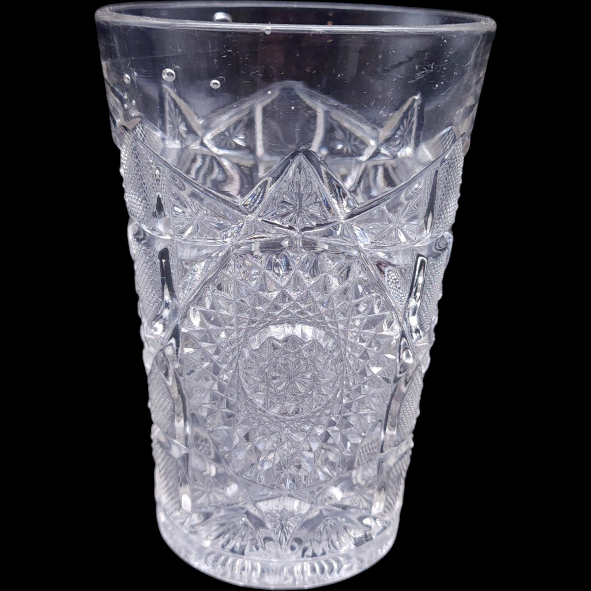 Vintage Westmoreland Pressed Glass Goblet Tumbler Highball Drinking Glass