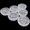Vintage Westmoreland Star and Cane Pressed Glass Salt Cellars - Set of 6