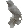 Vintage White Porcelain Singing Bird Figurine