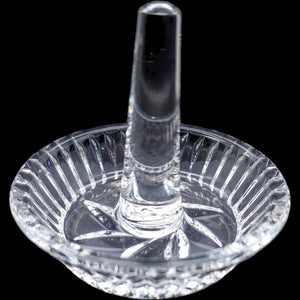 Vintage Zajecar Lead Crystal Ring Holder Dish