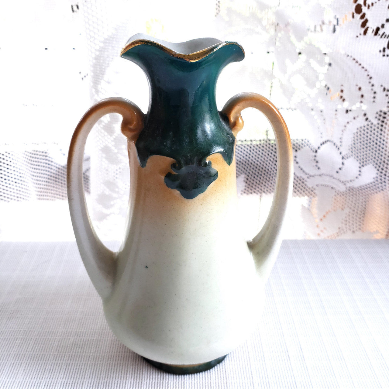Vintage Austria Ceramic Hand Painted Bud Vase