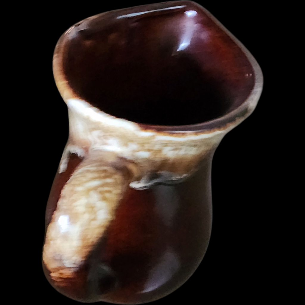 Vintage Brown Drip Glaze Pottery Pitcher Mid Century Hull / McCoy Style Stoneware Creamer Jug USA