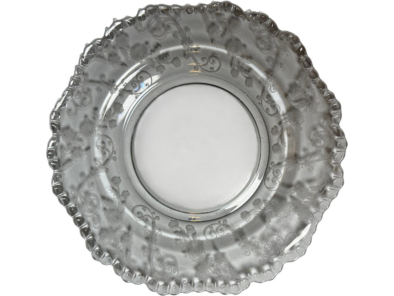 Vintage Cambridge Glass  Elaine  Clear Salad Plate 8”