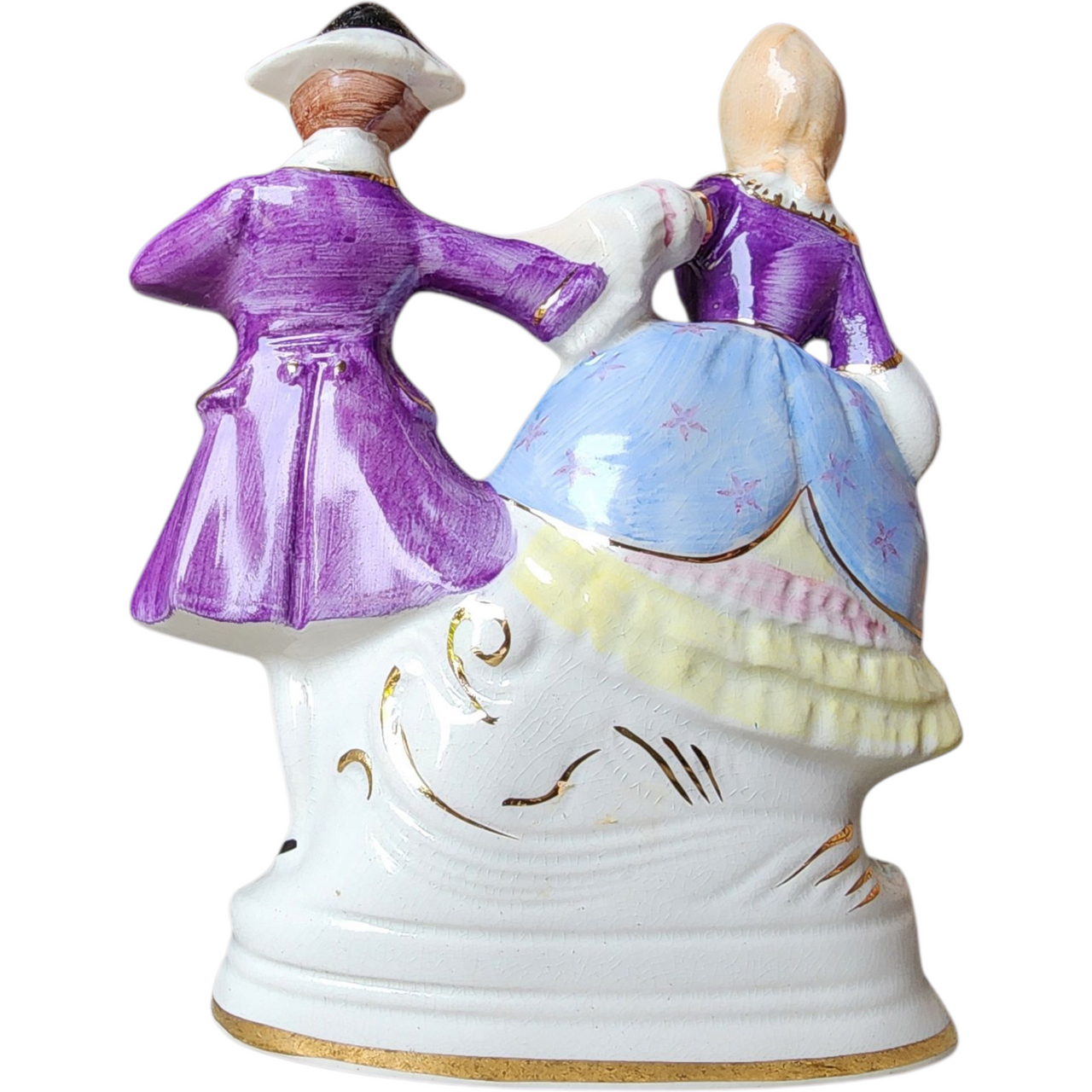 Vintage Coventry Porcelain Figurine Colonial Couple in 18th-Century Dress (USA, 5064A)