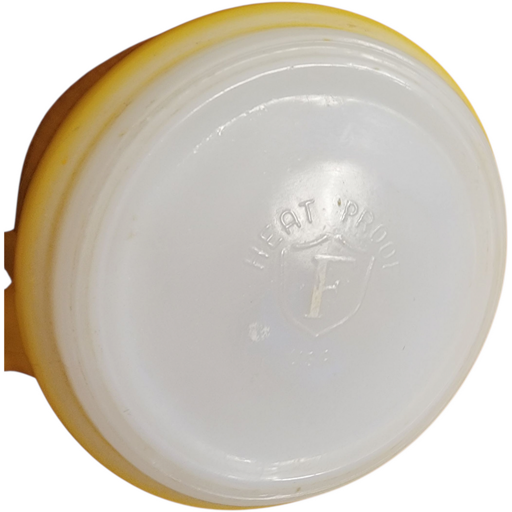 Vintage Federal Glass Yellow Milk Glass Mug Heat-Proof D Handle Cup