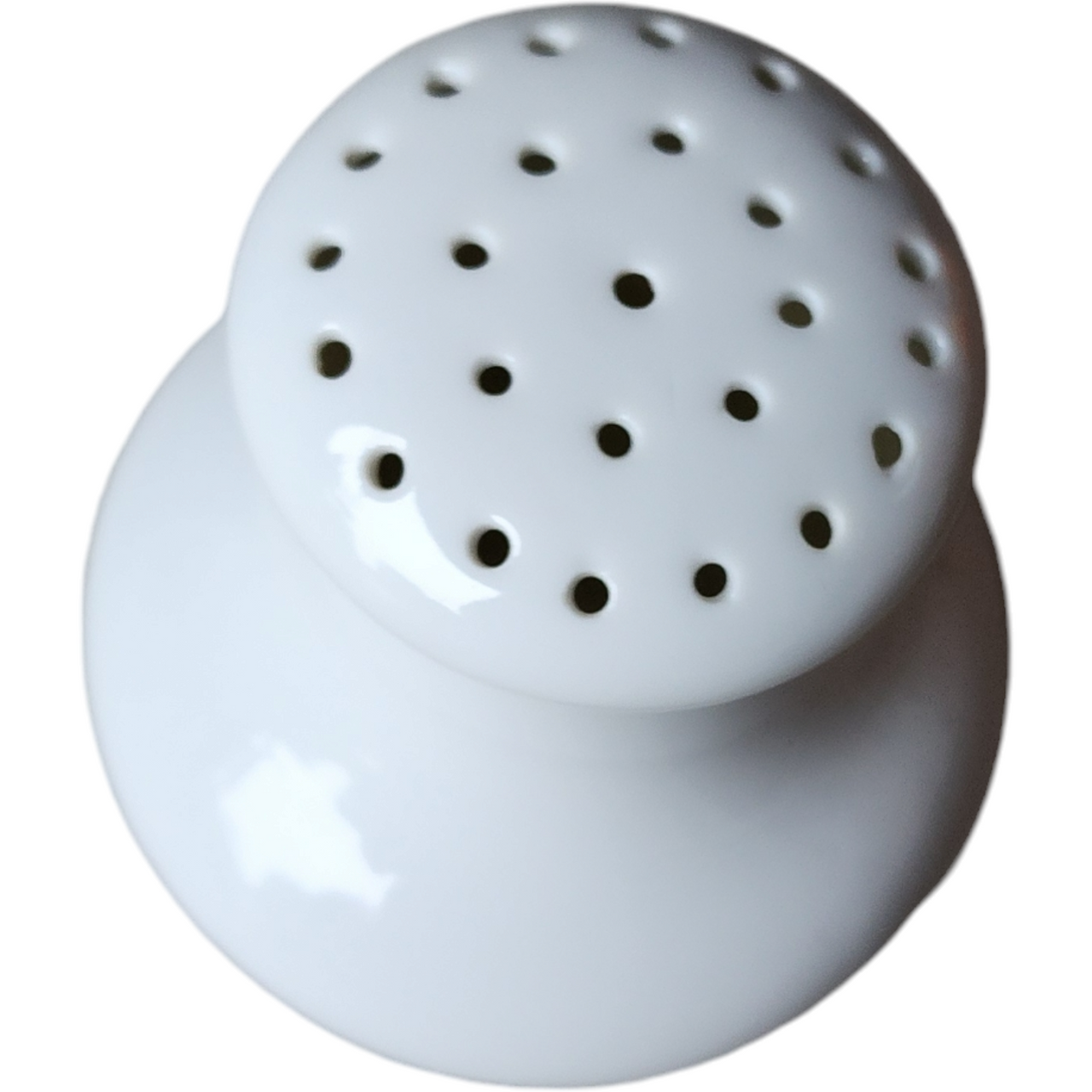 Vintage White Ironstone Muffineer Sugar Shaker