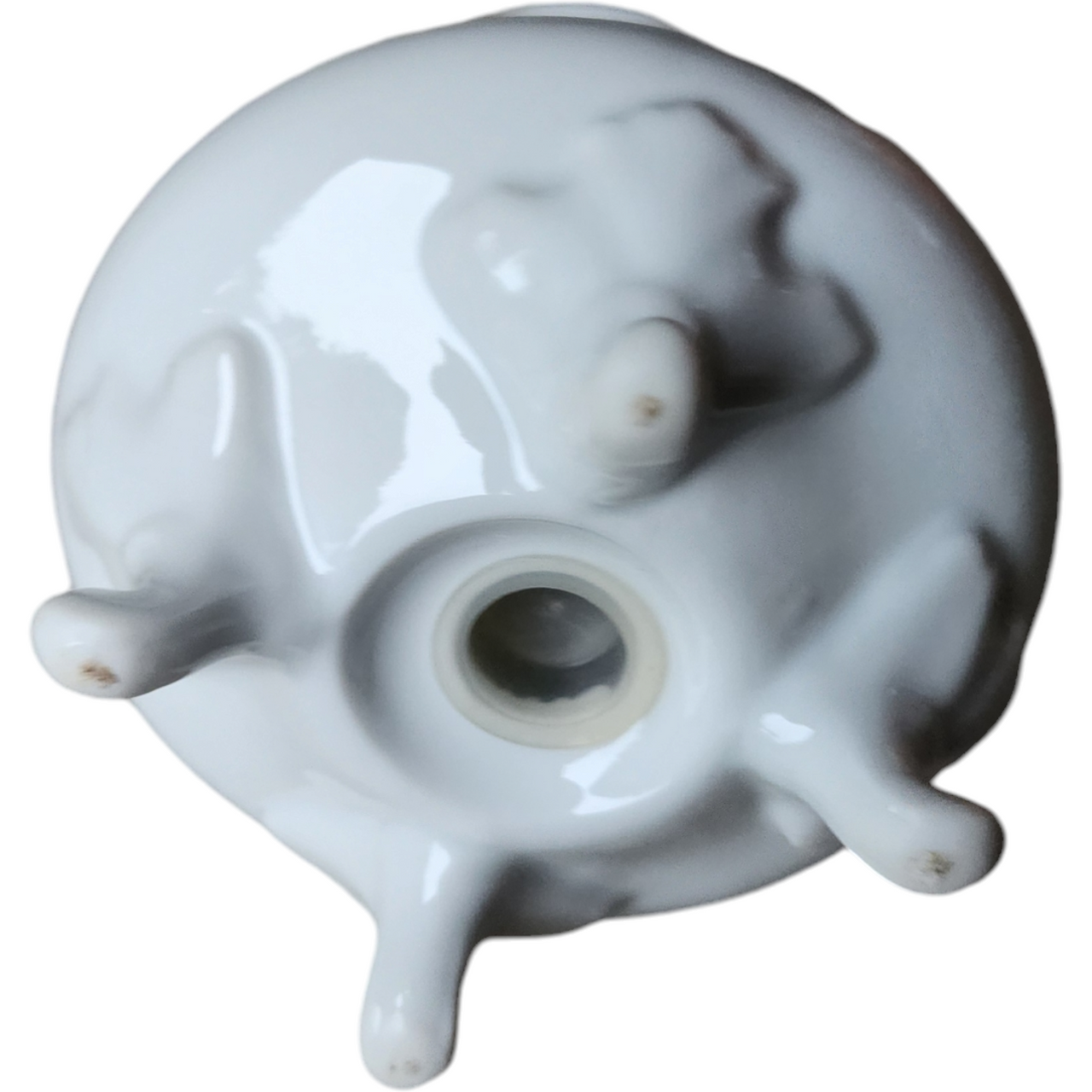 Vintage White Ironstone Muffineer Sugar Shaker