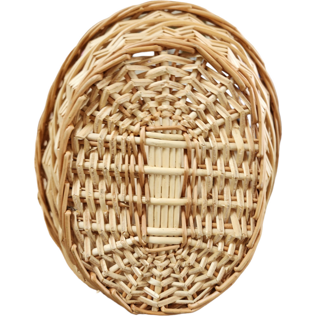 13" Wicker Rattan Basket Farmhouse Home Decor Storage Primitive