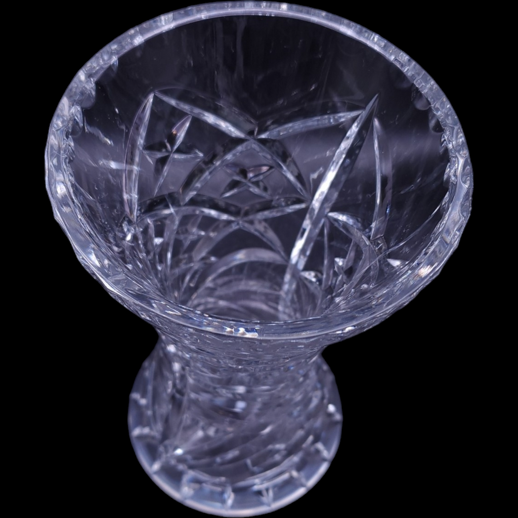 Violetta Hand Cut 24% Lead Crystal Heavy Weight Hand Cut Vase