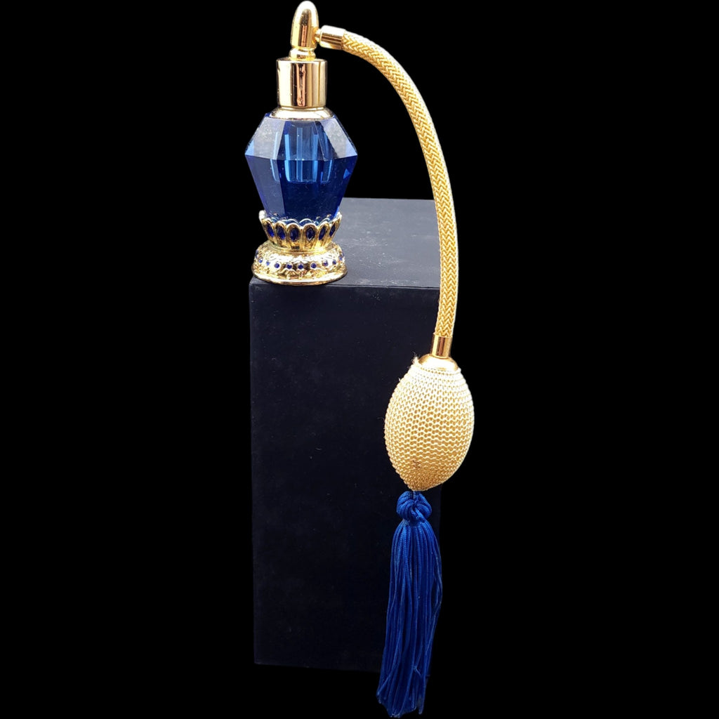 WMG 2008 Cobalt Blue Crystal Perfume Bottle Atomizer Spray