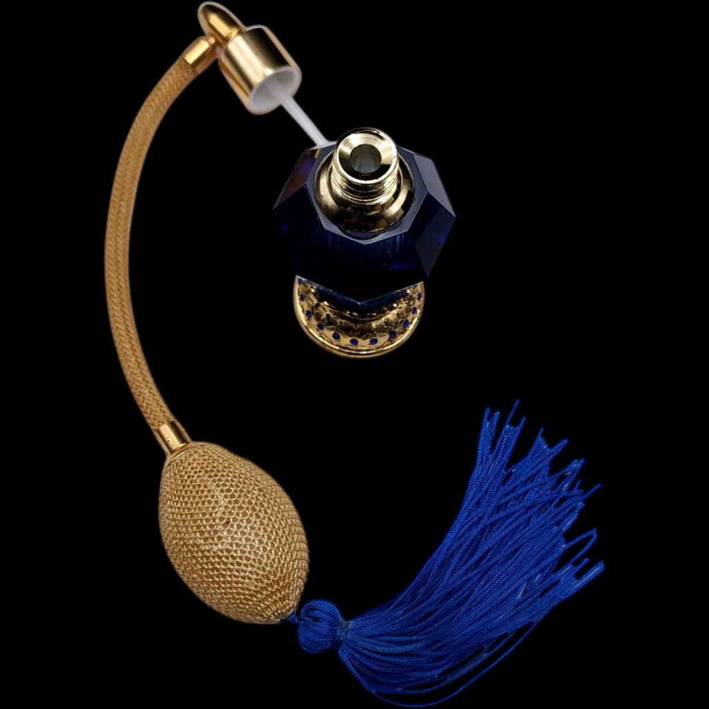 WMG 2008 Cobalt Blue Crystal Perfume Bottle Atomizer Spray