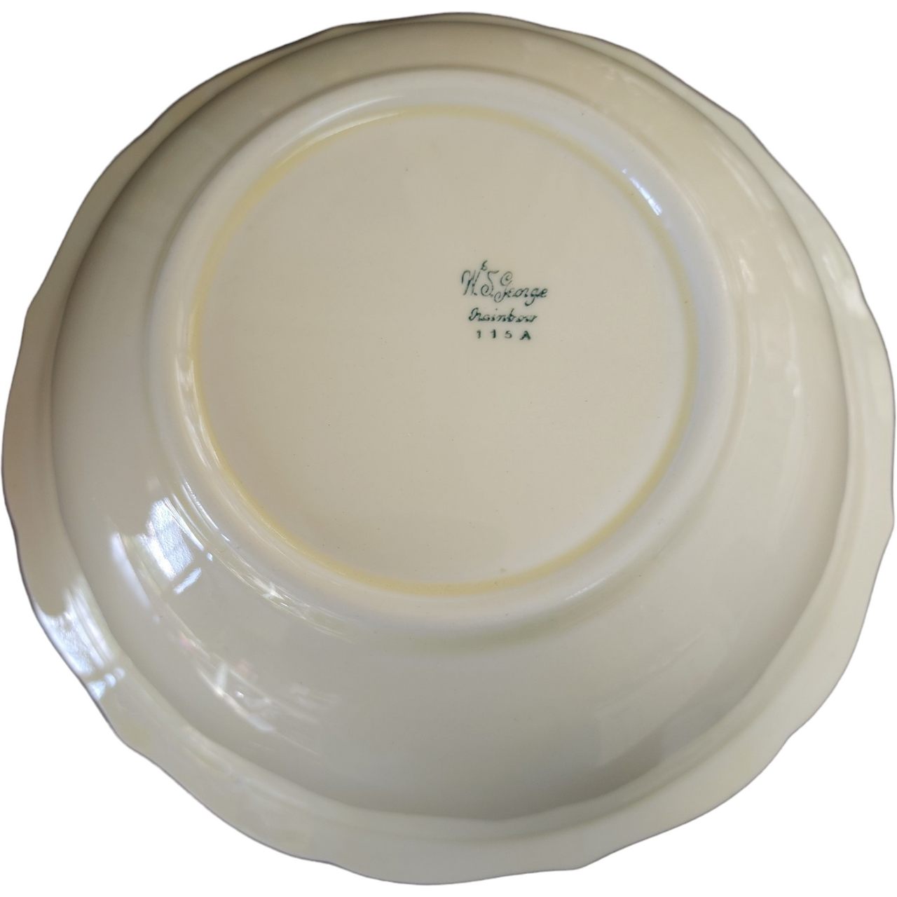 WS George Rainbow Pink Roses Yellow & Purple Tulips Round Vegetable Bowl