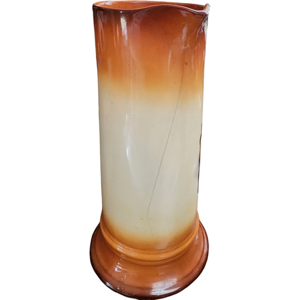 Warwick Brown Fade To Cream Monks  Pitcher & 5 Mugs