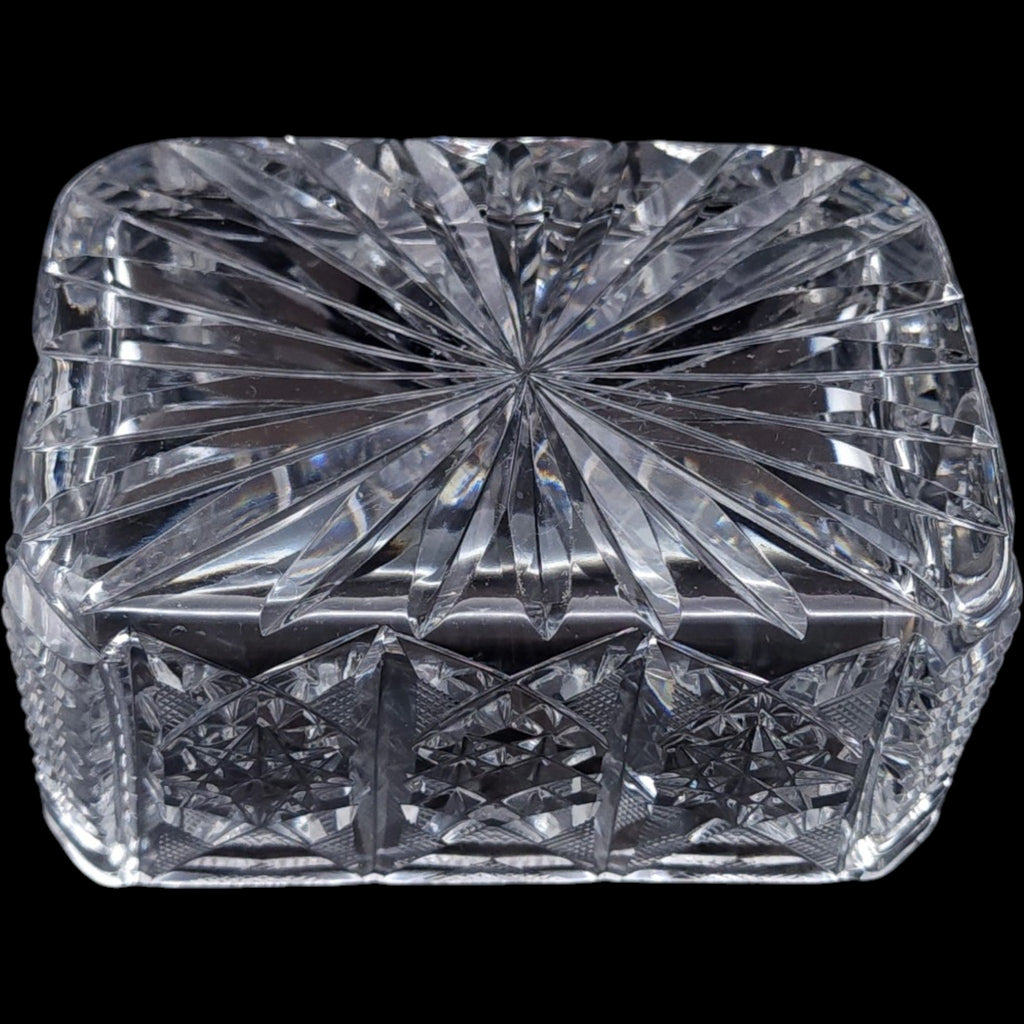 Waterford Crystal Clare Cut Sugar Packet Holder Caddy