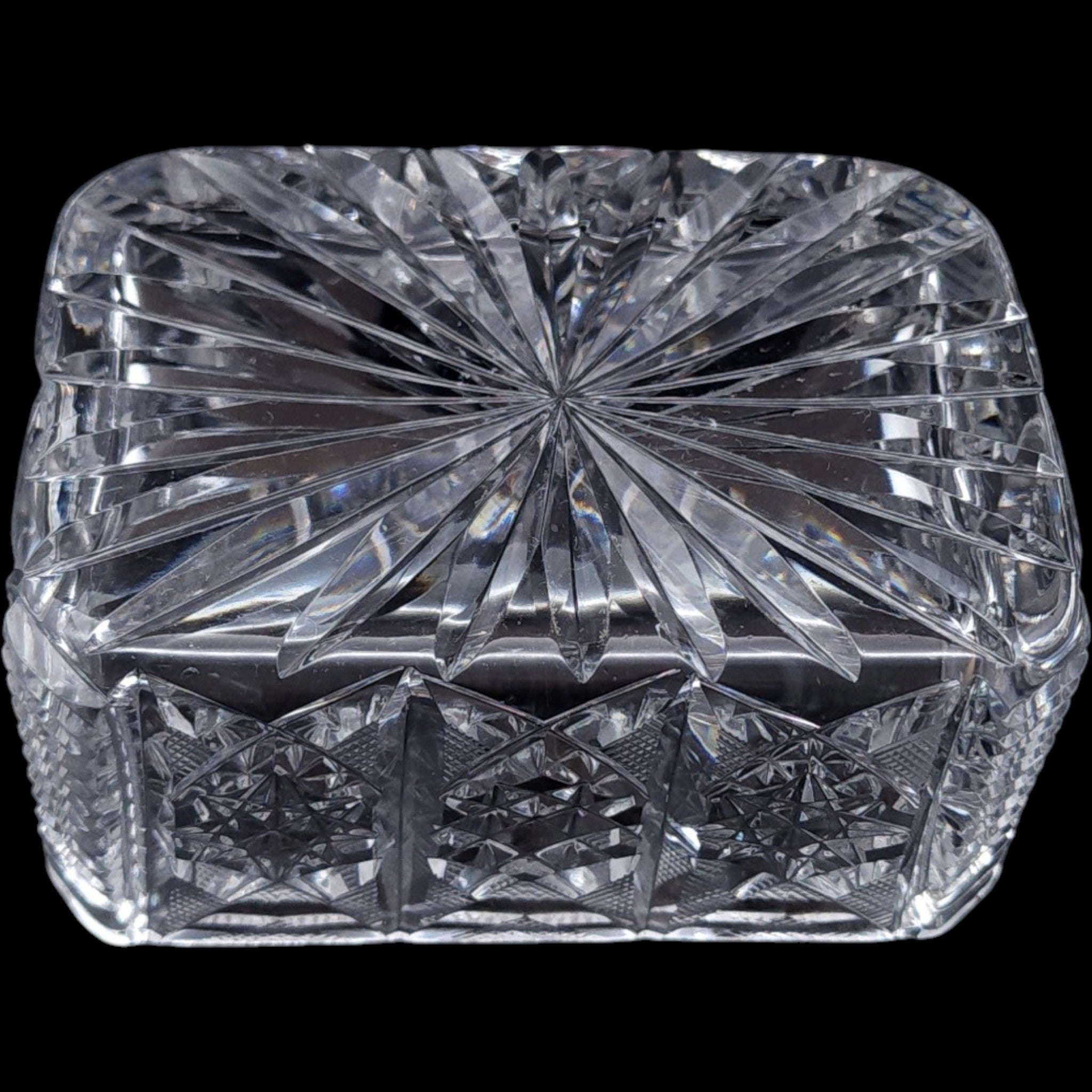 Waterford Crystal Clare Cut Sugar Packet Holder Caddy
