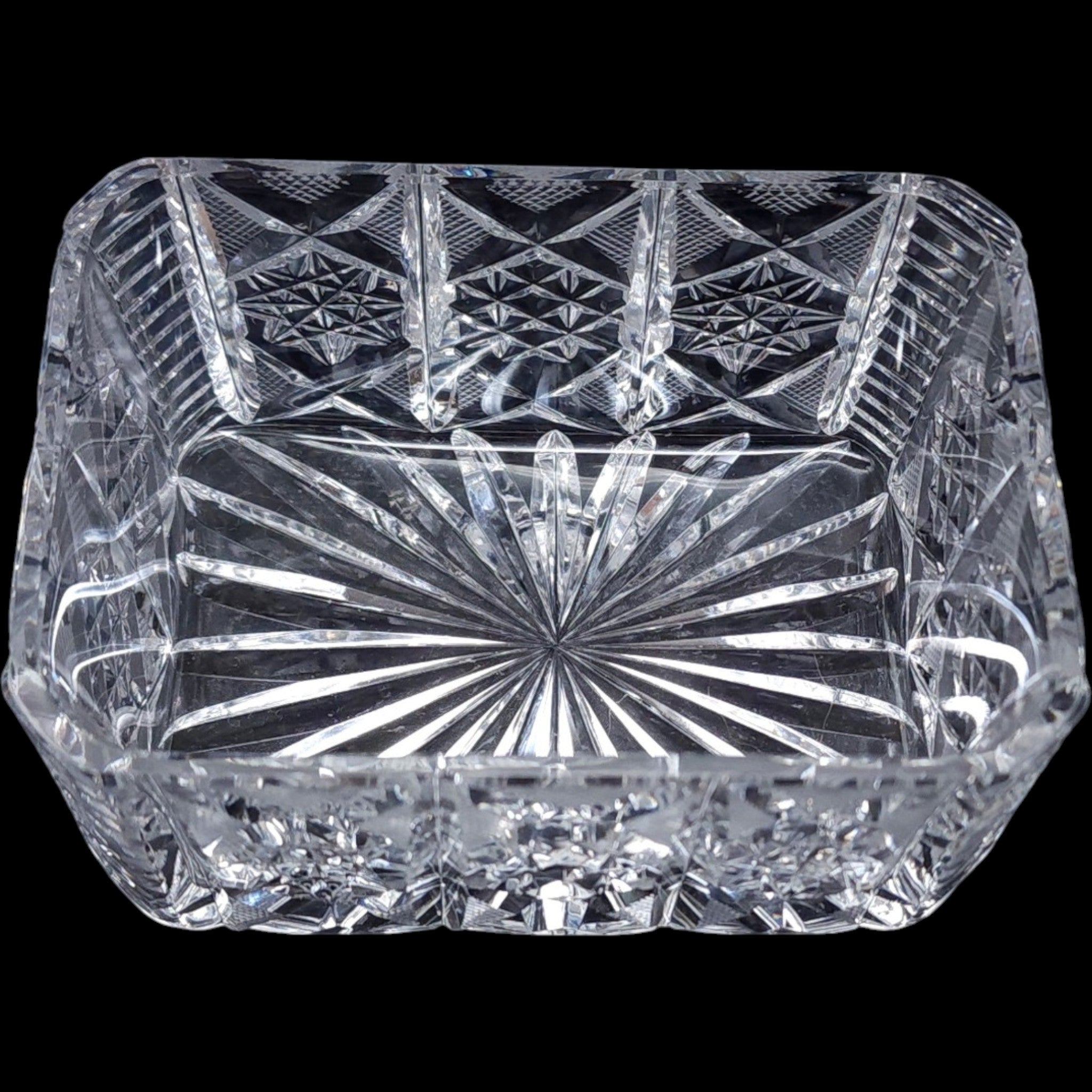 Waterford Crystal Clare Cut Sugar Packet Holder Caddy