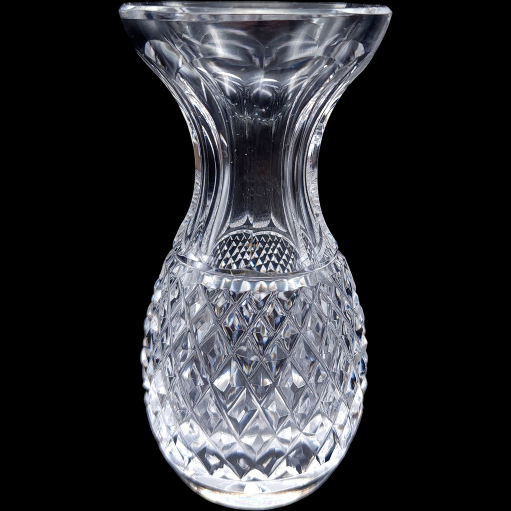 4" Waterford Crystal Cut Crystal Violet Bud Vase