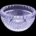 Waterford Crystal Colleen Short Stem Cut Panels & Cross Hatch Condiment Bowl