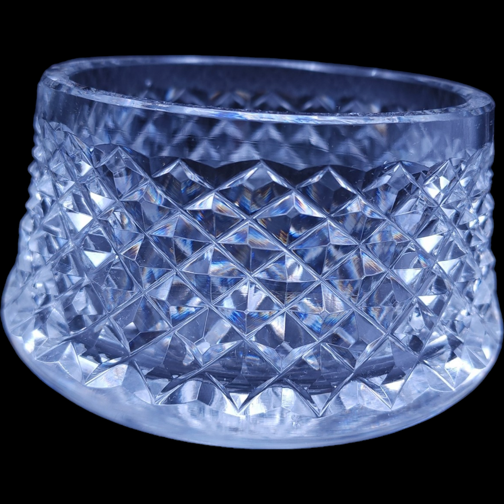 Waterford Crystal Cut Cross Hatch Alana Open Sugar