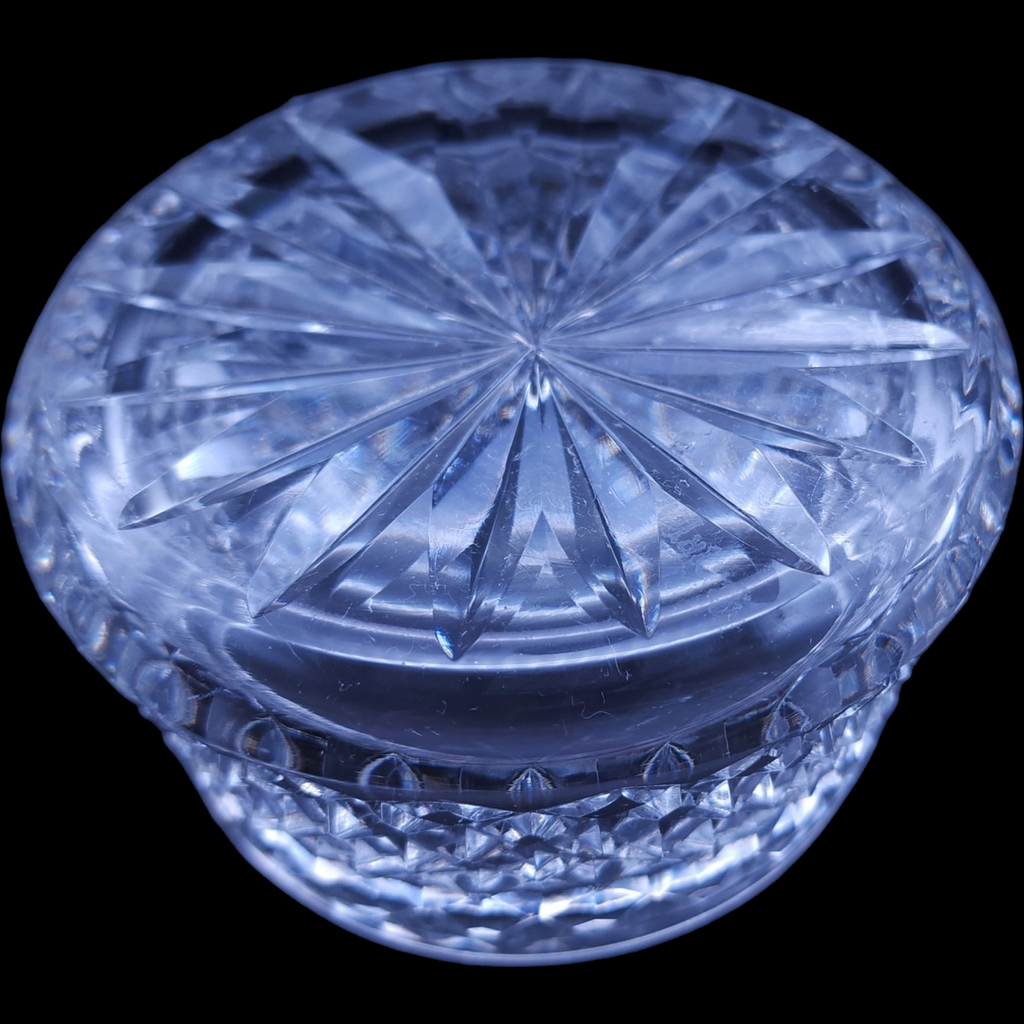 Waterford Crystal Cut Cross Hatch Alana Open Sugar